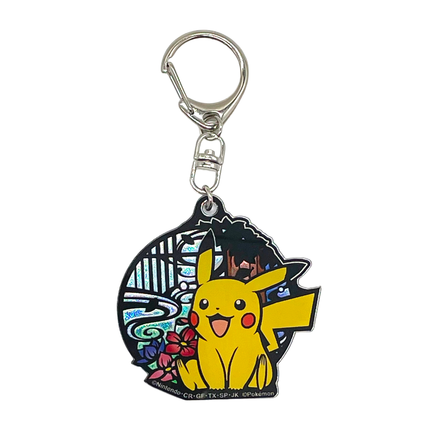 Porte-clés acrylique Pikachu , Style papier découpé (Kirie), porte-clés de collection Pokémon