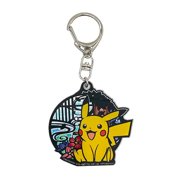 Porte-clés acrylique Pikachu , Style papier découpé (Kirie), porte-clés de collection Pokémon