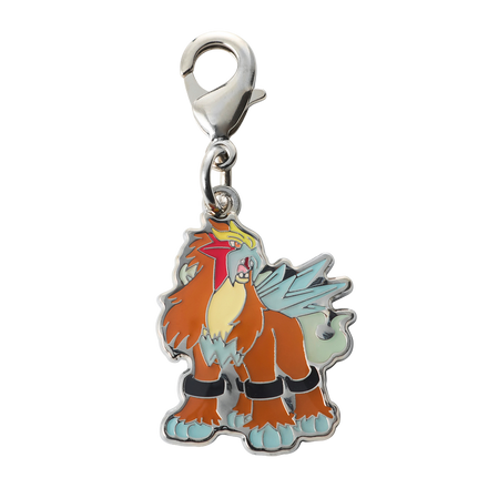 Entei Metal Charm no. 244 - National Pokédex, Pokémon collectible metal charm