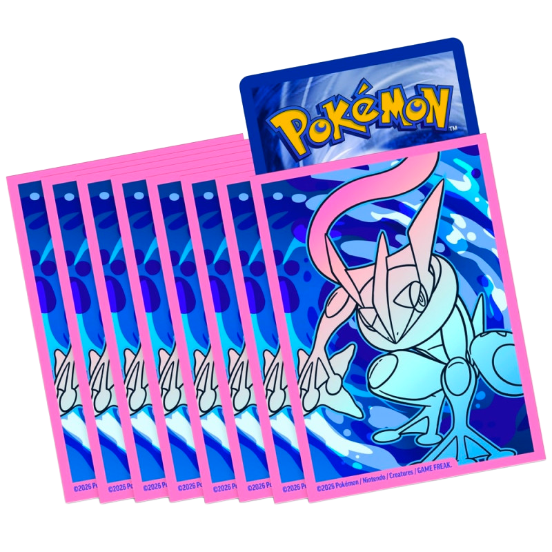 Sleeve Méga-Amphinobi, ETB Chaos Ascendant, protège-cartes (sleeve) pour cartes Pokémon