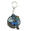 Porte-clés acrylique pailleté Lucario , Style papier découpé (Kirie), porte-clés de collection Pokémon