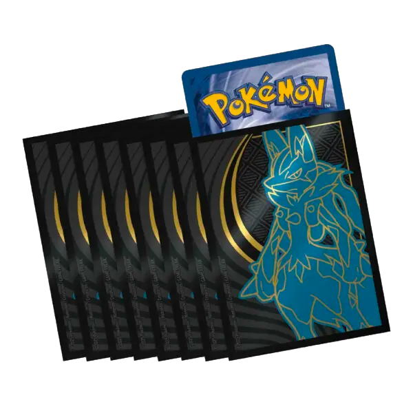 Sleeve Mega-Lucario, ETB Méga-Évolution, protège-cartes (sleeve) pour cartes Pokémon