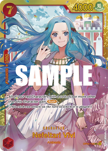 Carte One Piece Nefeltari Vivi OP04-118, SEC, set Kingdoms of Intrigue