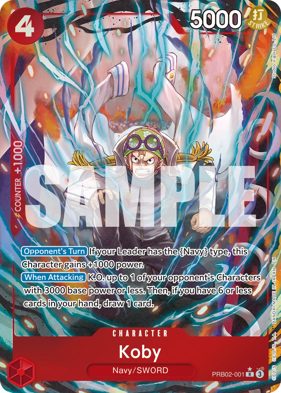 Carte One Piece Koby PRB02-001, AA, set The Best Vol.2